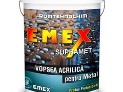 Vopsea Acrilica Metal ?Emex Supramet? - Negru - Bid. 4 Kg